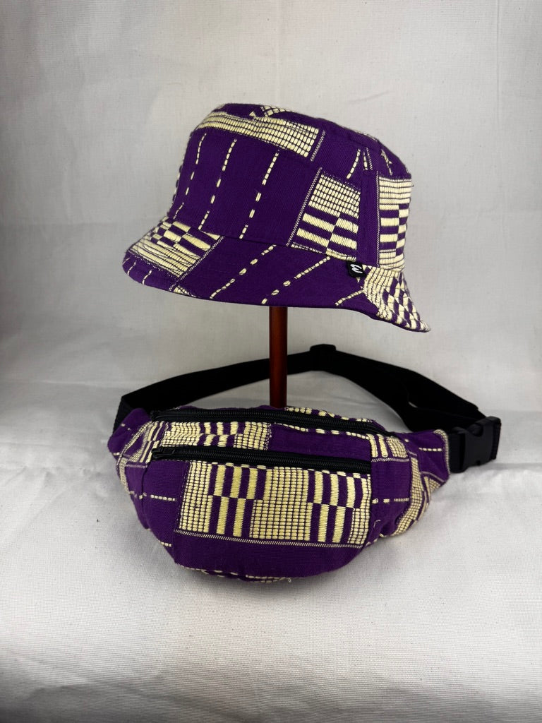 Purple & Ivory Fanny Pack