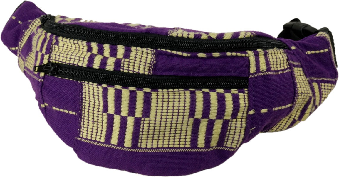 Purple & Ivory Fanny Pack