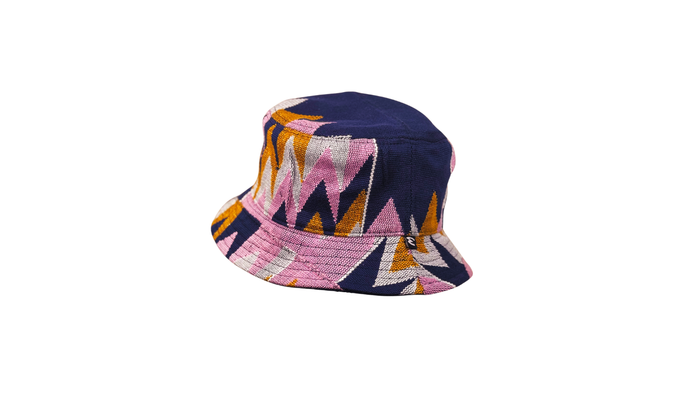 Purple Chevron Bucket Hat
