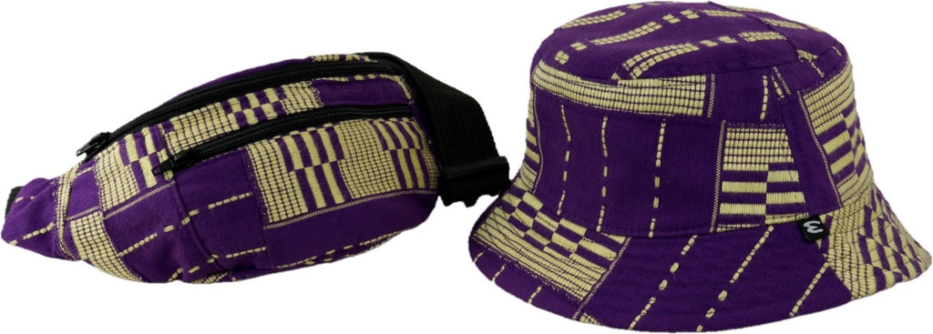 Purple & Ivory Fanny Pack