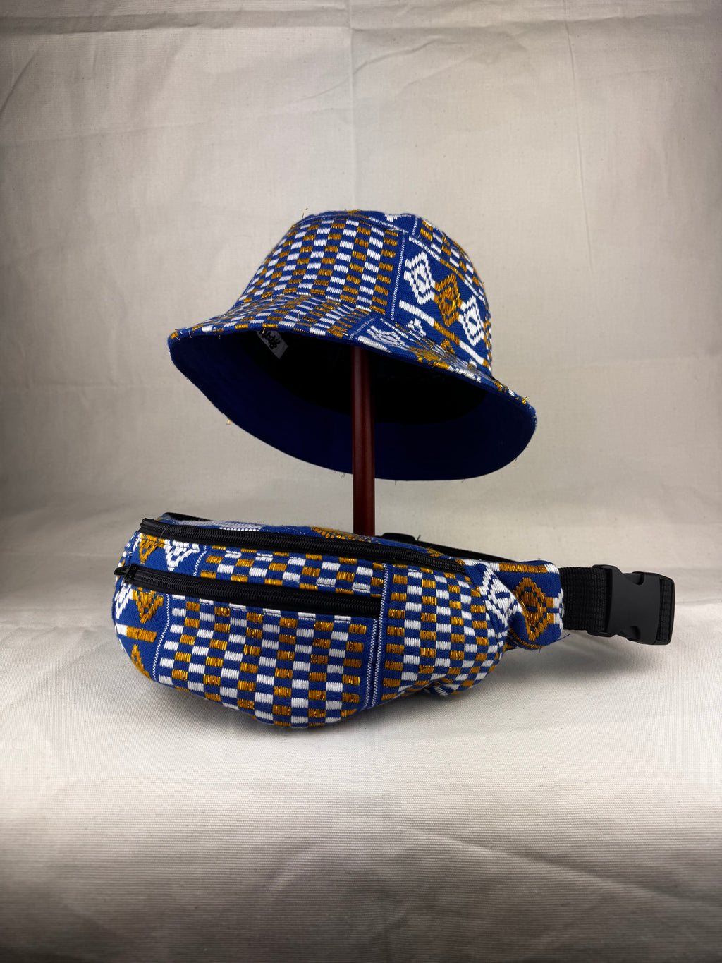 Blue & Gold Bucket Hat